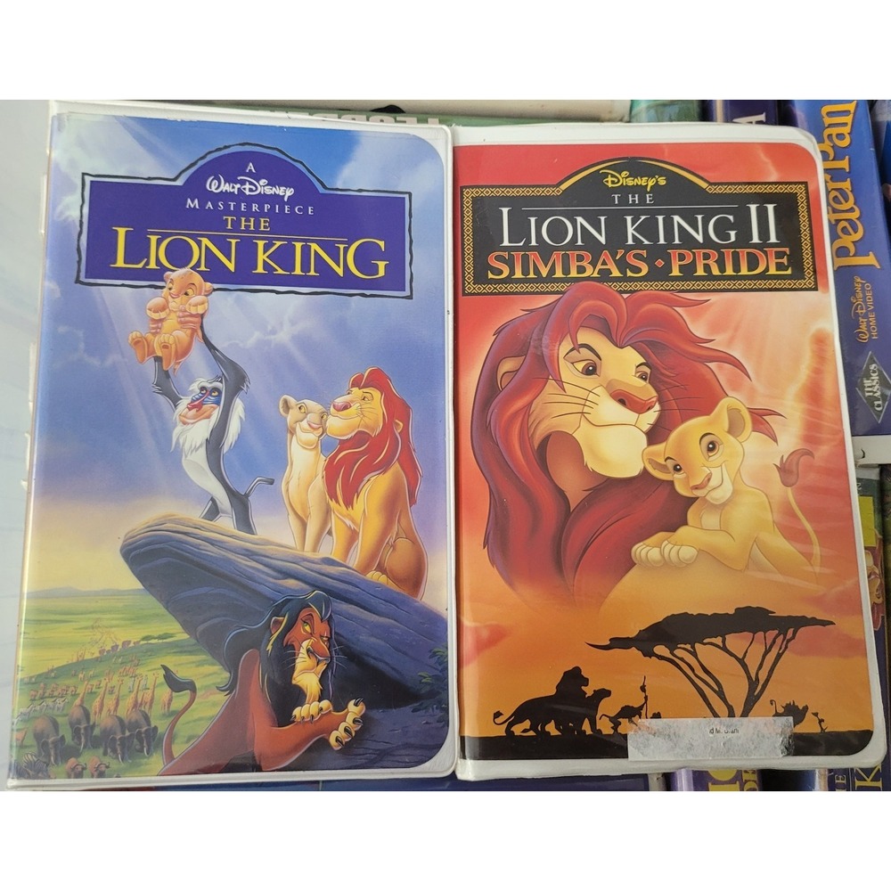 The Lion King And The Lion King 2 Simba's Pride VHS‎